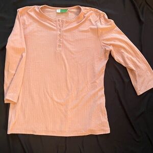 Essentials Kids Long Sleeve Shirt in Peach